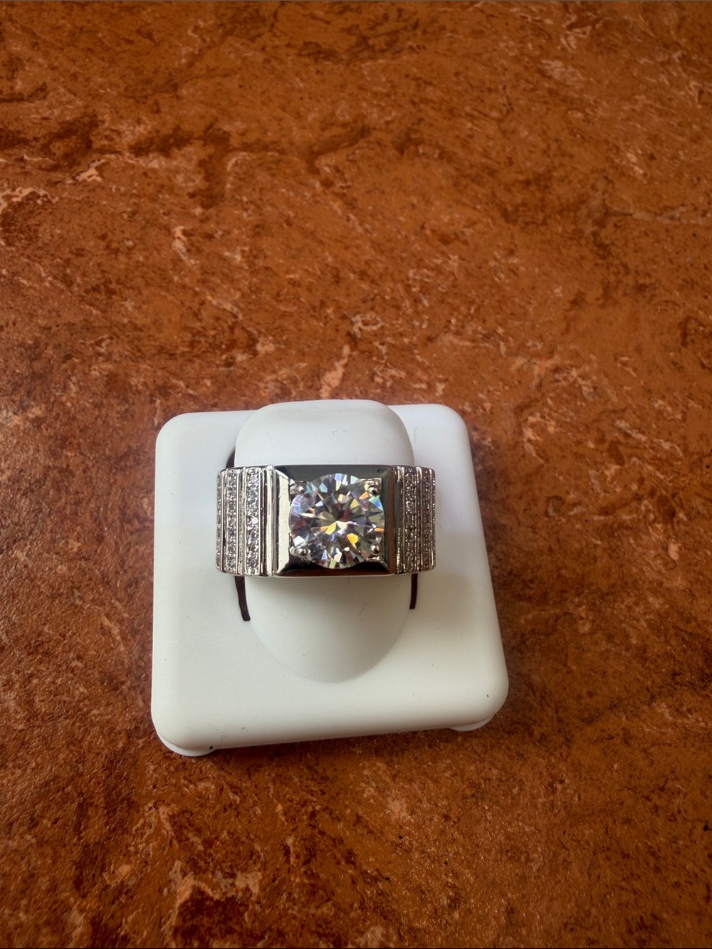 Men’s Moissanite Ring w/GRA certification - Size 8